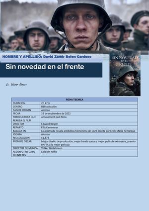 Ficha Tecnica Cine