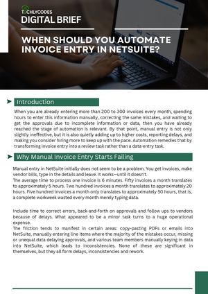 When Should You Automate Invoice Entry in NetSuite?
