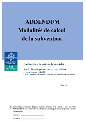 Addendum Fnp Axe 3 Volet 1 Et Volet 2 Juin 2025