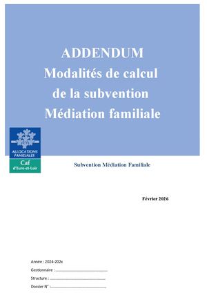 Addendum Médiation Familiale Février 2026