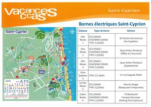 Carte Des Point De Recharges Voitures électriques Saint Cyprien