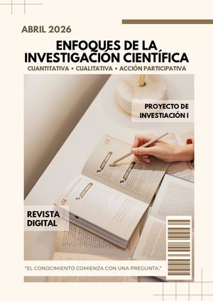 Enfoques de la Investigación Científica