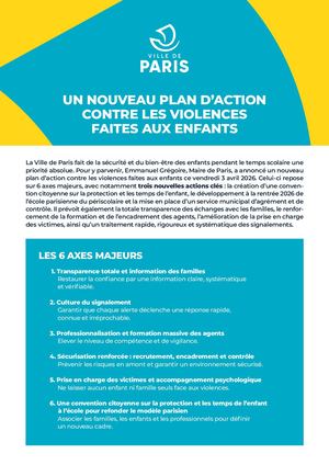 Calaméo - Nouveau Plan D'action Contre Les Violences Faites Aux Enfants