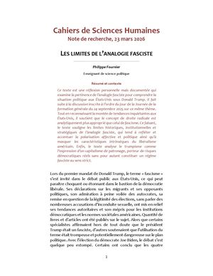Les limites de l’analogie fasciste