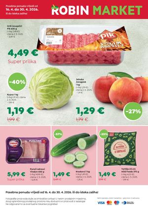 Katalog Robin marketa u travnju