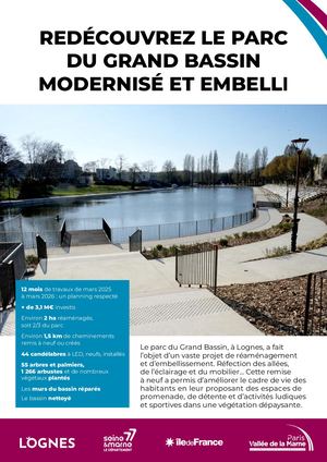 Parc du Grand Bassin, à Lognes