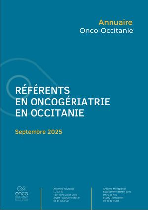 Annuaire Des Référents En Oncogériatrie 2025