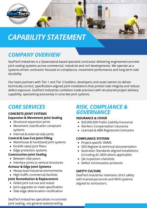 Seal Tech CAPABILITY STATEMENT