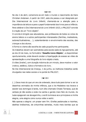 A Escola A Ler _ Abril'26