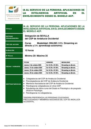 Al Servicio De La Persona Modelo Acp