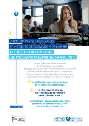 Flyer A4 Orthophoniste Référents Handicap 2026 VF_CFDC AP-HP