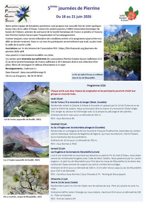 Journées De Pierrine 2026 Programme