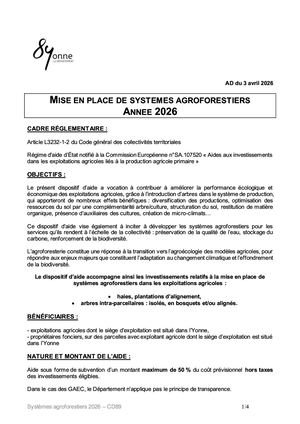 Reglement Aap Agroforesterie 2024