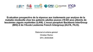 RR LAM Ouest 2026 : Prise En Charge Des Lam Chez Les Sujets Jeunes Essai Big2 Pr Recher Christian