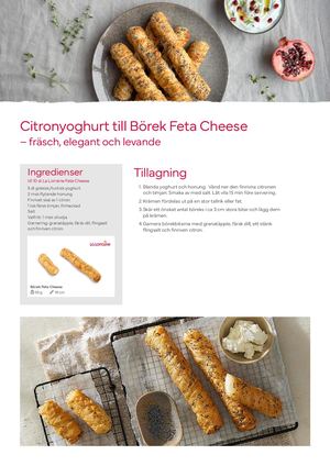 Citronyoghurt till Börek Feta Cheese – fräsch, elegant och levande