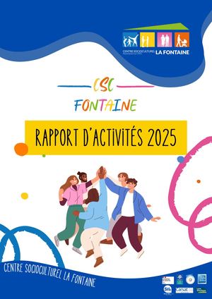 Rapport D'activité 2025 - Centre socioculturel la Fontaine
