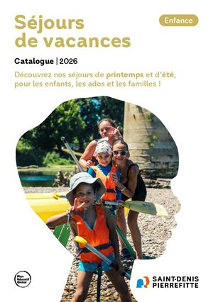 Catalogue des séjours de vacances 2026