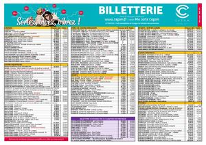 Billetterie CEZAM