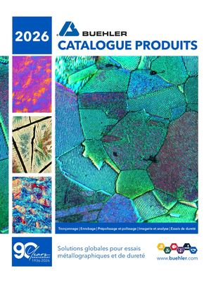 Buehler French 2026 Product Catalog