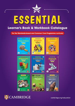 Ghana Essential Learner's Book and Workbook Catalogue 2026