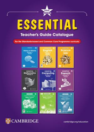 Ghana Essential Teacher's Guide Catalogue 2025