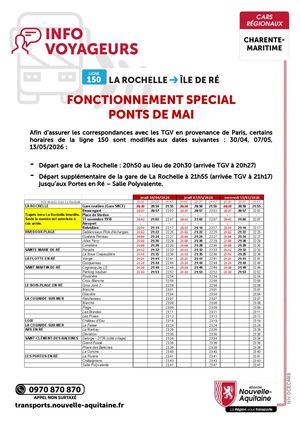 Niv Ponts De Mai 2026 Ligne 150