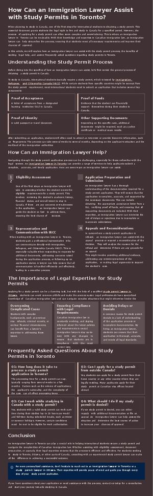 How Can An Immigration Lawyer Assist With Study Permits In Toronto
