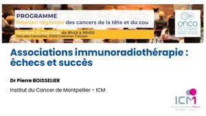 RR ORL 2026 : Lecture – Associations immunoradiothérapie : Échecs et succès - Pierre Boisselier