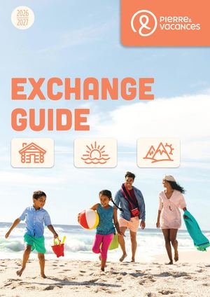 Exchanges Guide Owners Pierre & Vacances 2026 27