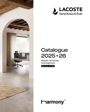 CATALOGUE HARMONY / LACOSTE DACTYL BUREAU & ECOLE