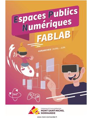 Avranches - Programme des ateliers numériques de l'EPN - Avril à juin 2026