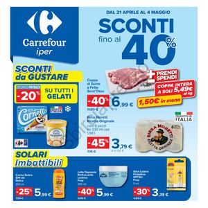 Volantino Carrefour Iper Dal 21 Aprile Al 04 Maggio 2026