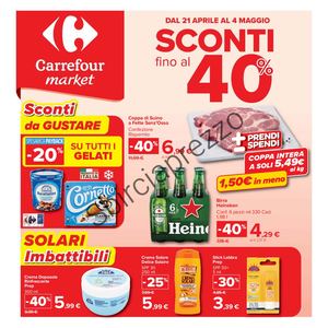 Volantino Carrefour Market Dal 21 Aprile Al 04 Maggio 2026