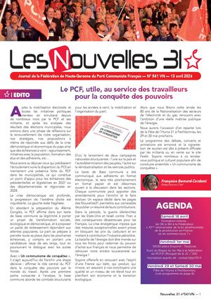 Nouvelles 31 541vn Du 13 Avril 2026