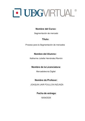 Proceso para la segmentación de mercados