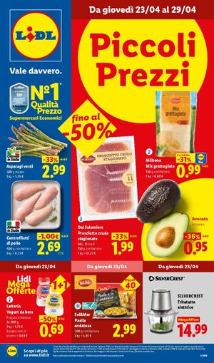 Volantino Lidl Dal 23 Al 29 Aprile 2026