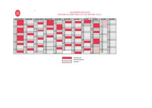 Calendriers Dcg2 (Anciens Dcg1) 2025 2027