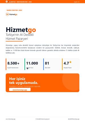 Hizmetgo — Türkiye'nin AI Destekli Hizmet Pazaryeri | 2026 Tanıtım