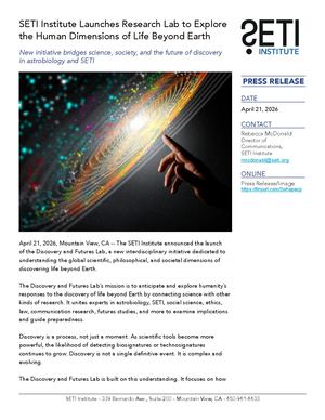Calaméo - SETI Institute Launches Discovery and Futures Lab to Explore ...