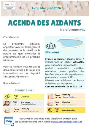 Agenda Des Aidants Nord Vienne N°52