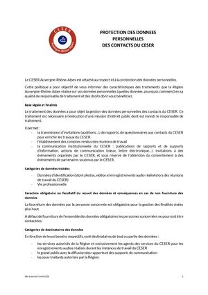 Mention Info Détaillée Gestion Base De Contacts
