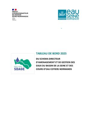 Tableau de bord 2025 du  Sdage