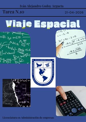 Tarea N 10 Mate (Viaje Espacial)