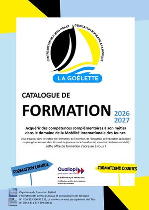 Catalogue De Formation Goélette 2026-2027