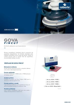 Hoja producto Gova Fincut Es