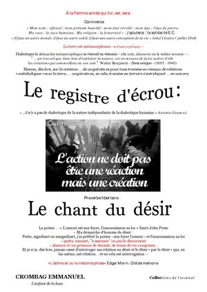 Le Registre d'écrou - Avril 2026