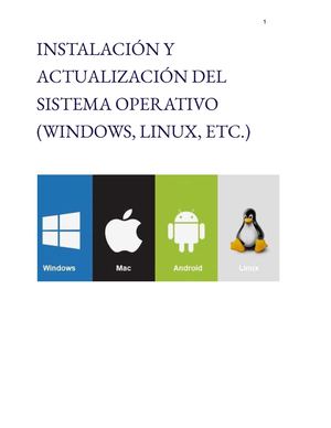 Instalación Y Actualización Del Sistema Operativo (Windows, Linux, Etc