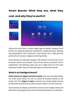Smart Boards What They Are, What They Cost, And Why They're Worth It