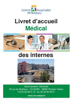 Livret Medical Internes Et Tep Scan