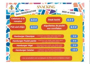 Carte Snacking